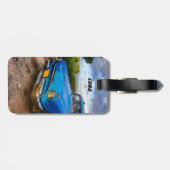 Oude Amerikaanse klassieke auto in Trinidad, Cuba Bagagelabel (Achterkant horizontaal)