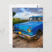 Oude Amerikaanse klassieke auto in Trinidad, Cuba Briefkaart (Voorkant / Achterkant)