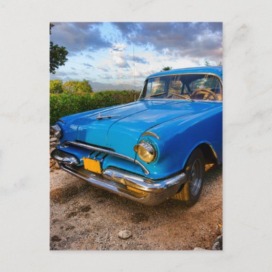 Oude Amerikaanse klassieke auto in Trinidad, Cuba Briefkaart (Voorkant)
