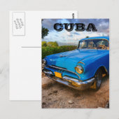 Oude Amerikaanse klassieke auto in Trinidad, Cuba Briefkaart (Voorkant / Achterkant)