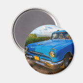 Oude Amerikaanse klassieke auto in Trinidad, Cuba Magneet (Voorkant / Achterkant)