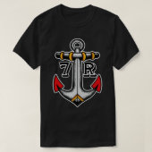Oude Amerikaanse radiale attoopflash Clipper T-shirt (Design voorkant)