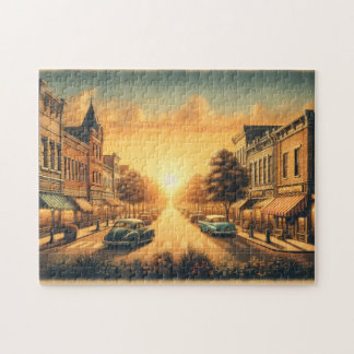Oude Amerikaanse stad Legpuzzel