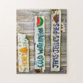 Oude Amerikaanse Vintage Borden. Legpuzzel (Verticaal)