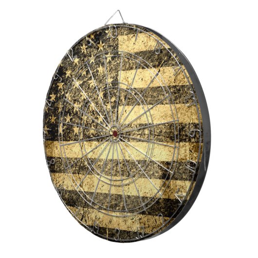 Oude Amerikaanse vlag 2 Dartbord (Voorkant Rechts)