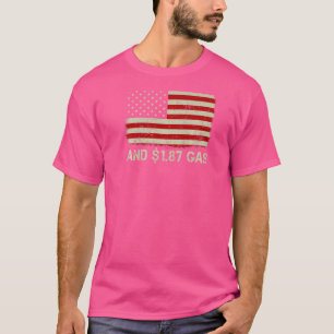 oude Amerikaanse vlag betekent tweets en 1 87 gas T-shirt