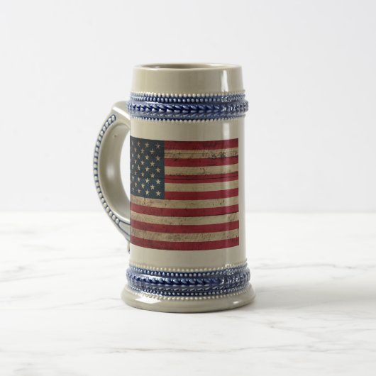 Oude Amerikaanse vlag Bierpul (Voorkant links)