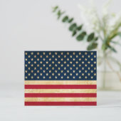 Oude Amerikaanse vlag Briefkaart (Staand voorkant)