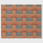 Oude Amerikaanse vlag Cadeaupapier (Vlak)