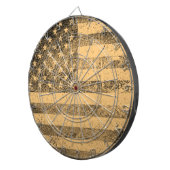 Oude Amerikaanse vlag Dartbord (Voorkant Rechts)