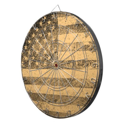 Oude Amerikaanse vlag Dartbord (Voorkant Rechts)