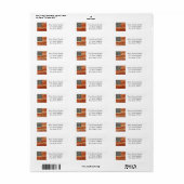 Oude Amerikaanse vlag Etiket (Full Sheet)
