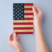 Oude Amerikaanse vlag Flyer (Hand)