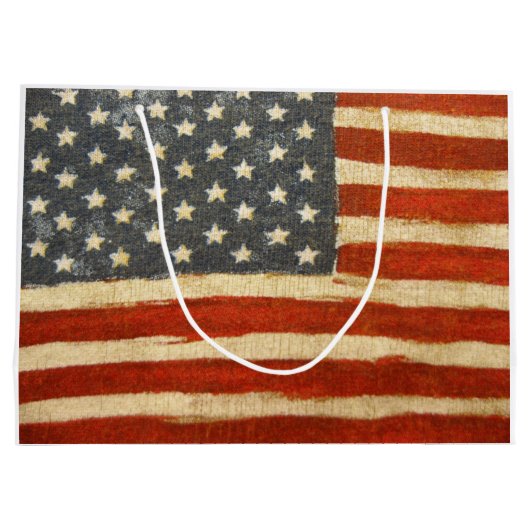 Oude Amerikaanse vlag Groot Cadeauzakje (Achterkant)