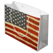 Oude Amerikaanse vlag Groot Cadeauzakje (Achterkant Gekanteld)
