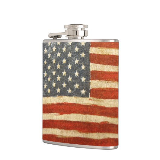 Oude Amerikaanse vlag Heupfles (Links)
