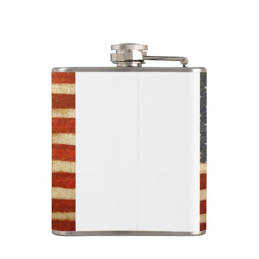 Oude Amerikaanse vlag Heupfles (Achterkant)