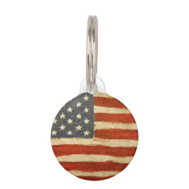 Oude Amerikaanse vlag Huisdierpenning