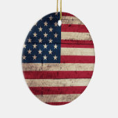 Oude Amerikaanse vlag Keramisch Ornament (Rechts)