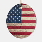 Oude Amerikaanse vlag Keramisch Ornament (Links)