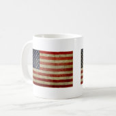 Oude Amerikaanse vlag Koffiemok (Voorkant links)
