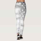 Oude Amerikaanse vlag Leggings (Achterkant)