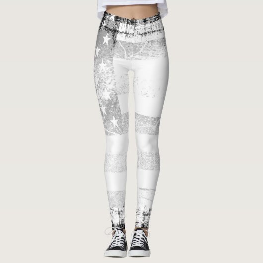 Oude Amerikaanse vlag Leggings (Voorkant)