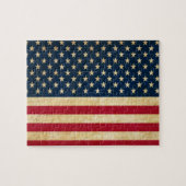 Oude Amerikaanse vlag Legpuzzel (Horizontaal)