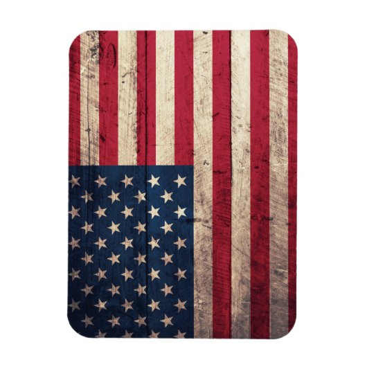 Oude Amerikaanse vlag Magneet (Verticaal)