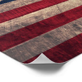 Oude Amerikaanse vlag Poster (Hoek)