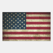 Oude Amerikaanse Vlag Print 