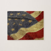 Oude Amerikaanse vlag Puzzle Legpuzzel (Horizontaal)
