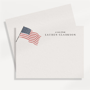 Oude Amerikaanse Vlag Rustieke Minimalistische not Kaart