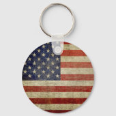 Oude Amerikaanse vlag Sleutelhanger (Voorkant)