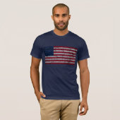 Oude Amerikaanse vlag T-shirt (Voorkant volledig)