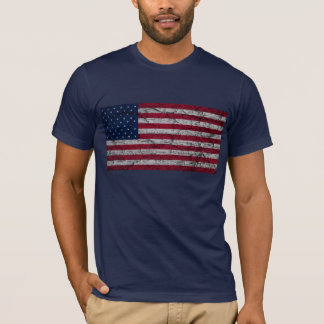 Oude Amerikaanse vlag T-shirt