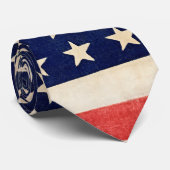 Oude Amerikaanse Vlag uit het Verleden Stropdas (Opgerold)