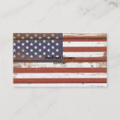 Oude Amerikaanse vlag Visitekaartje (Voorkant)
