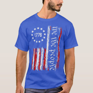 oude Amerikaanse vlagpatriotticus 1776 Wij de Pe T-shirt