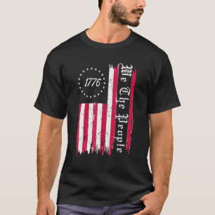 oude Amerikaanse vlagpatriotticus 1776 Wij de Pe T-shirt
