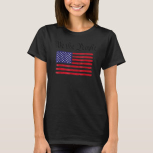 oude Amerikaanse vlagpatriotticus 1776 Wij de Pe T-shirt