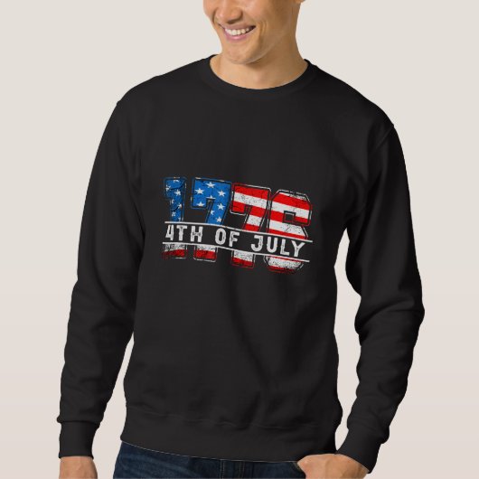 oude Amerikaanse vlagpatriotticus 1776 Wij de Pe Trui (Voorkant)
