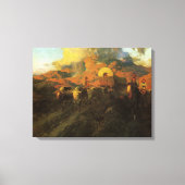 Oude Amerikaanse West, Overland Trail van Johnson Canvas Afdruk (Voorkant)