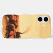 Oude Amerikaanse Westerse kunst, tegengehouden doo Case-Mate iPhone Case (Achterkant (horizontaal))