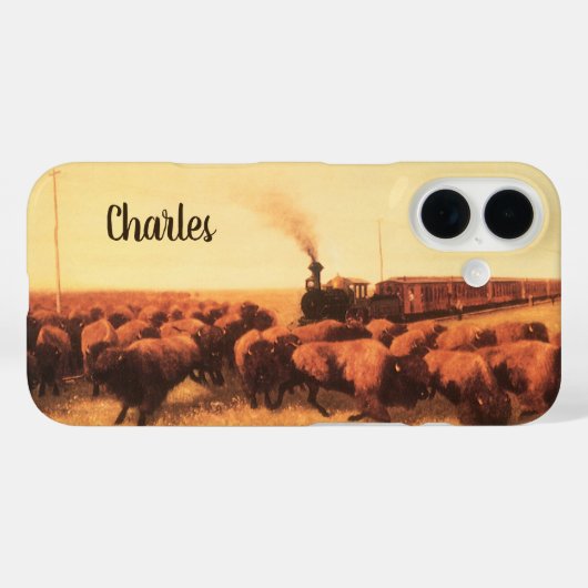 Oude Amerikaanse Westerse kunst, tegengehouden doo Case-Mate iPhone Case (Achterkant (horizontaal))
