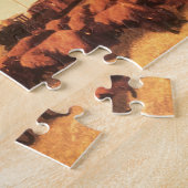 Oude Amerikaanse Westerse kunst, tegengehouden doo Legpuzzel (Zijkant)
