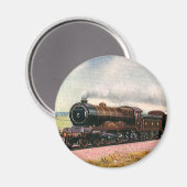 Oude Amerikaanse Westerse Trein Magneet (Voorkant / Achterkant)