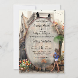 Oude Amsterdamse Bloemenwinkel Anton Pieck stijl K Kaart