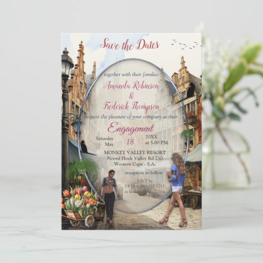  Oude Amsterdamse Kunst Kaart (Staand voorkant)