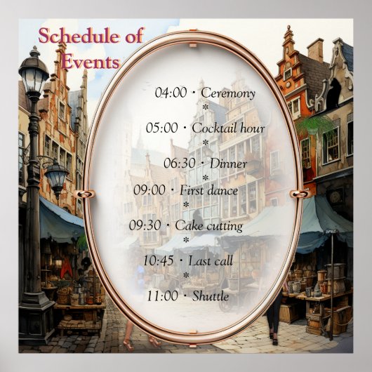  Oude Amsterdamse Kunst Poster (Voorkant)